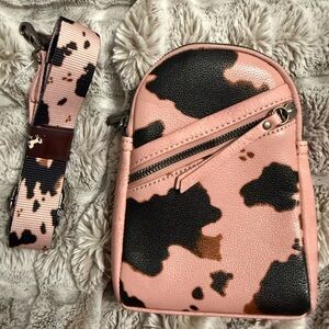 Montana West Pink and Black Mini Backpack